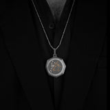 Taurus Zodiac Titanium   Pendant With Chain